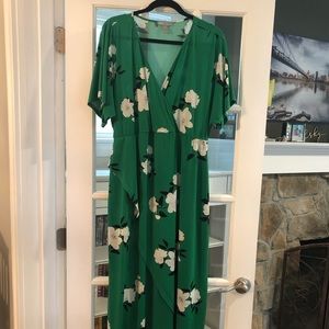 Asos Maternity Green Floral Maxi Dress- NWOT